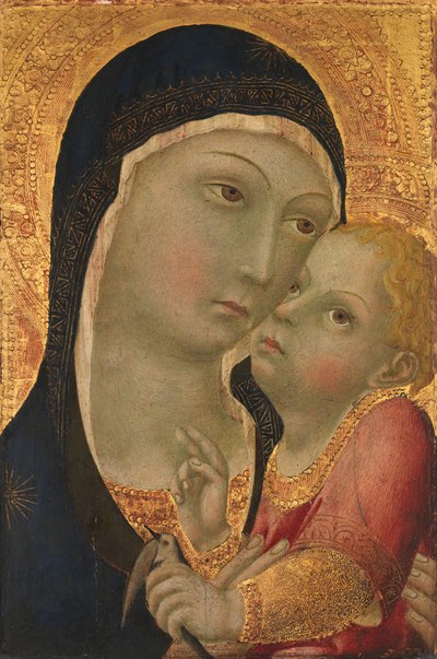 Madonna col Bambino, circa 1450 da Sano di Pietro