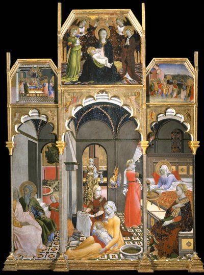 La nascita della Vergine Scene dalla vita della Vergine, 1437-1439 da Sano di Pietro