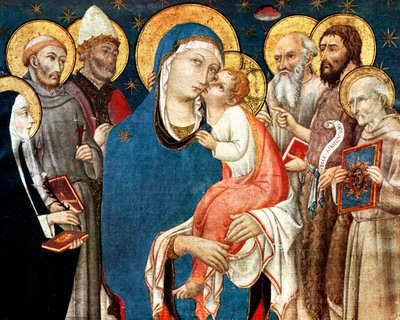 La Madonna e il Bambino con Santi, metà XV secolo, 1931 da Sano di Pietro