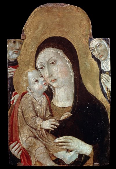 La Vergine e il Bambino con i santi da Sano di also Ansano di Pietro di Mencio Pietro