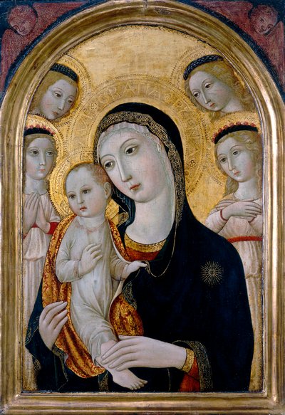 Madonna col Bambino e angeli, c.1480 da Sano di also Ansano di Pietro di Mencio (workshop of) Pietro