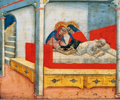 I santi Cosma e Damiano attaccano la gamba dell