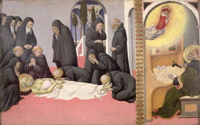 San Girolamo appare a San Cirillo di Gerusalemme da Sano di also Ansano di Pietro di Mencio Pietro