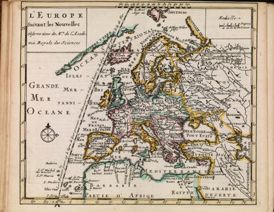 Mappa della collezione di mappe della Biblioteca Nazionale. La mappa è stata pubblicata tra il 1690 e il 1708 e mostra l