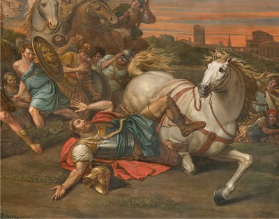 Parete di fronte al transetto nord, Conversione di Saulo (dettaglio) da Sante Legnani