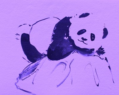 Simpatico panda viola da Santhosh ch