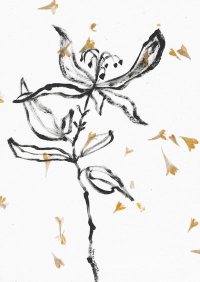 Delicato schizzo floreale da Santhosh ch