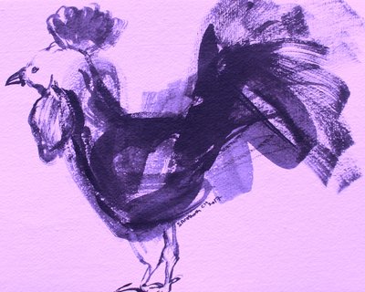 Gallo viola espressivo da Santhosh ch