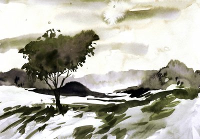 Paesaggio di Lone Tree da Santhosh ch