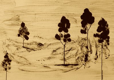 Paesaggio minimalista in seppia da Santhosh ch