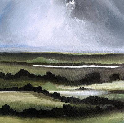 Paesaggio viola nebbioso da Santhosh ch