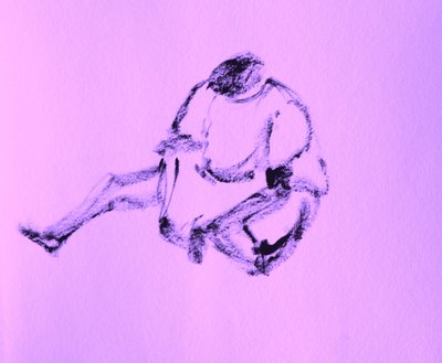 Disegno dal vero di una figura seduta da Santhosh ch