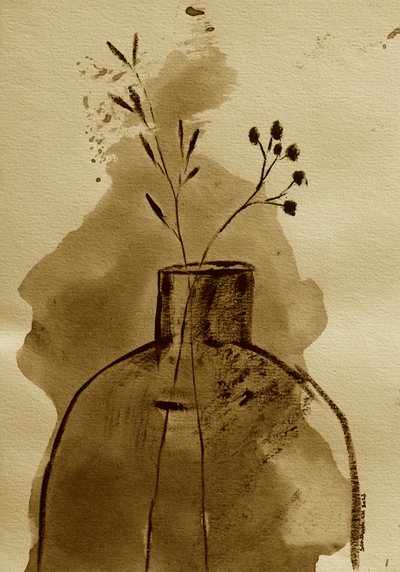 Vaso botanico seppia da Santhosh ch