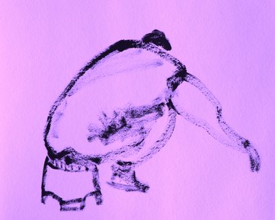 Figura umana accovacciata da Santhosh ch