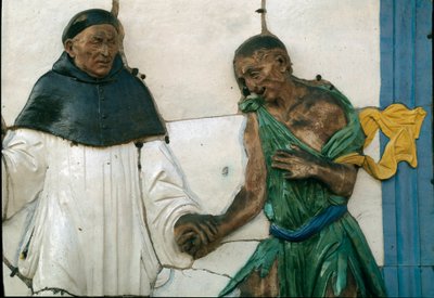 Le Sette Opere di Misericordia, dare da mangiare agli affamati da Santi Buglioni