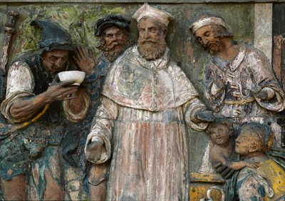 Le Sette Opere di Misericordia, dare da bere agli assetati da Santi Buglioni