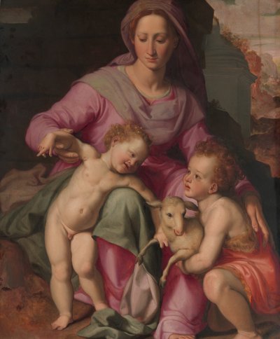 Madonna col Bambino e San Giovanni Battista Bambino da Santi di Tito
