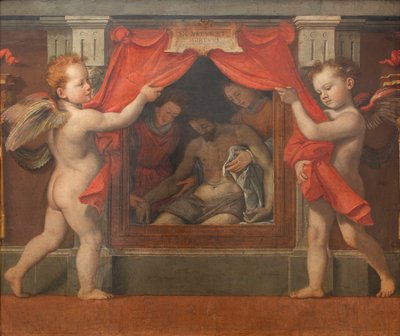 Pietà con due cherubini, ca 1576 da Santi di Tito