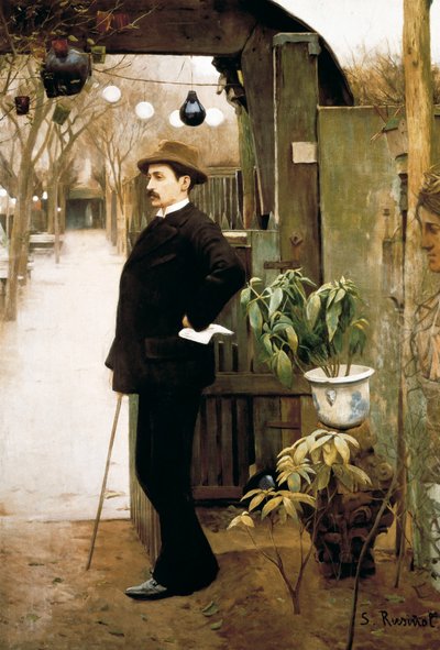 Ritratto del pittore Miguel Utrillo (1862-1934) durante il suo soggiorno a Parigi. Dipinto di Santiago Rusinol y Prats, 1891 da Santiago Rusinol i Prats