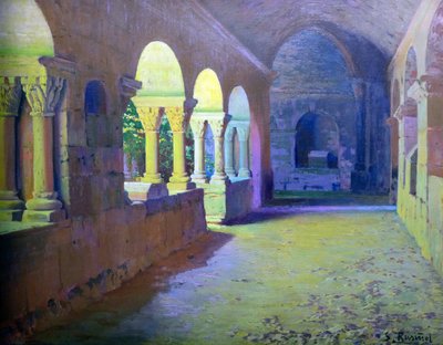 Il chiostro romanico di Sant Benet de Bages da Santiago Rusinol i Prats