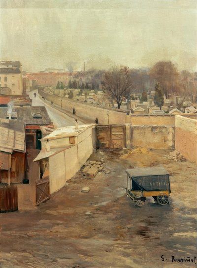 Vista del cimitero di Montmartre da Santiago Rusiñol
