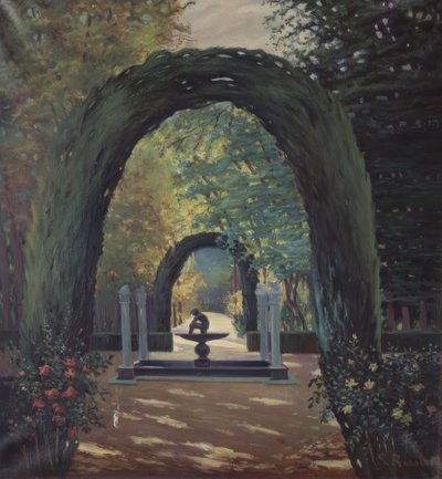 Fuente de El Niño de la Espina – Jardines de Aranjuez da Santiago Rusiñol