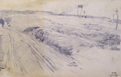 Paesaggio, periferia della città da Santiago Rusiñol