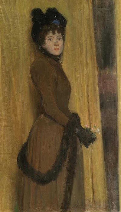 Ritratto di Miss Mc Flower da Santiago Rusiñol