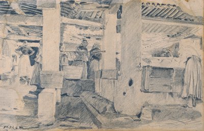 Interno del lavatoio da Santiago Rusiñol