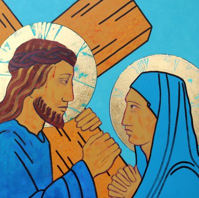 Gesù incontra sua madre da Sara Hayward
