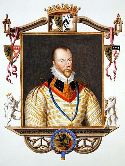 Ritratto di Ambrose Dudley (c.1528-d.1590) 1° Conte di Warwick da 