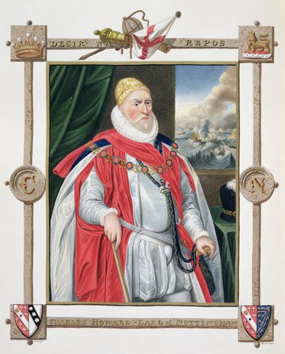 Ritratto di Charles Howard (1536-1624) 2° Barone di Effingham e 1° Conte di Nottingham da 