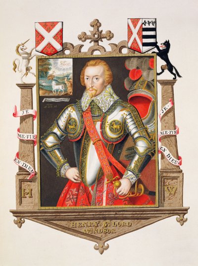 Ritratto di Henry, 5° Lord Windsor (1562-1615) da Sarah Countess of Essex