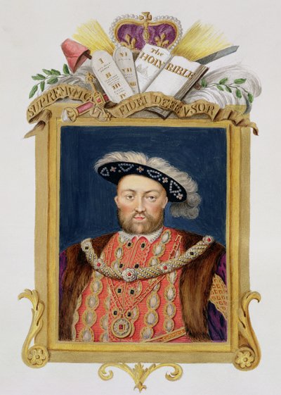 Ritratto di Enrico VIII (1491-1547) come Difensore della Fede da 