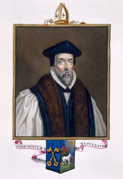 Ritratto di John Hooper (m.1555) Vescovo di Gloucester da 