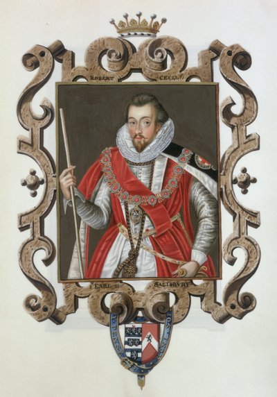 Ritratto di Robert Cecil (1563-1612) 1° Conte di Salisbury da 