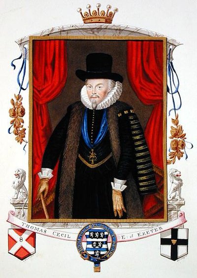 Ritratto di Sir Thomas Cecil (1542-1623) 1° Conte di Exeter, 2° Lord Burghley da 