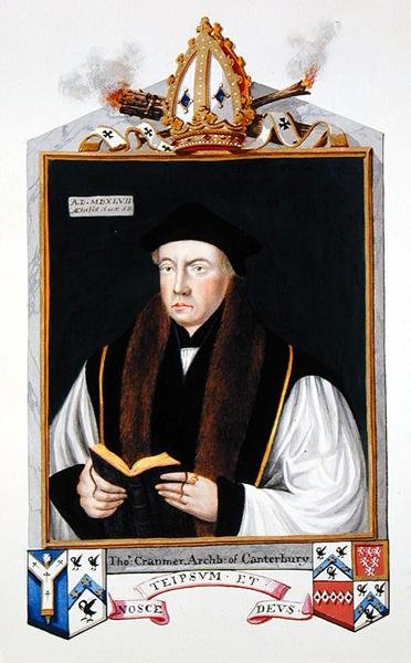 Ritratto di Thomas Cranmer (1489-1556) Arcivescovo di Canterbury da 