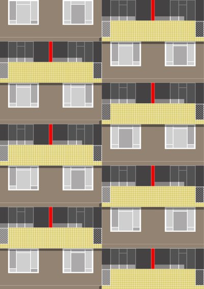 Spa Green Estate, 2017 (digitale) da Sarah Evans