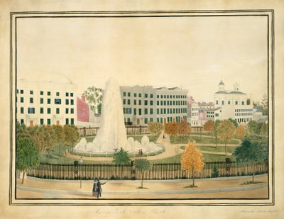 Union Park, New York, ca. 1845 da Sarah Fairchild