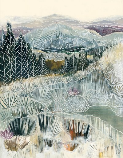 Paesaggio montano innevato da Sarah Fitzgerald
