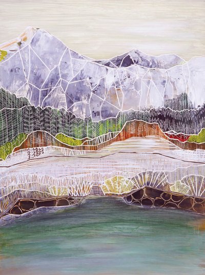 Lago di montagna geometrico da Sarah Fitzgerald
