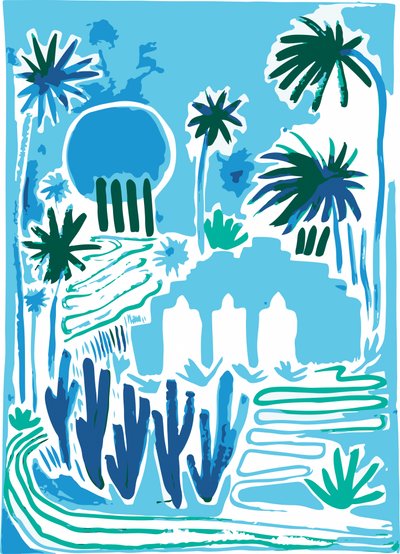 Oasi con giardino tropicale da Sarah Fitzgerald