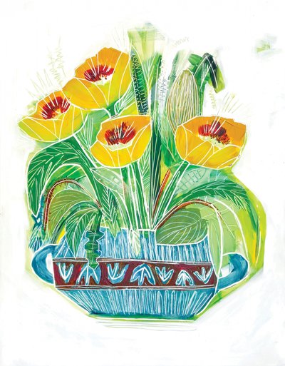 Bouquet di papaveri dai colori vivaci da Sarah Fitzgerald