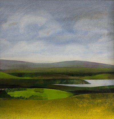 Paesaggio acquoso del Somerset, 2023 da Sarah Thompson Engels