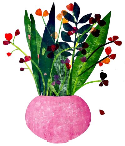 Vaso Rosa da Sarah Thompson Engels