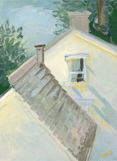 Luce dorata, 2020 circa (olio su tela) da Sarah Tudor