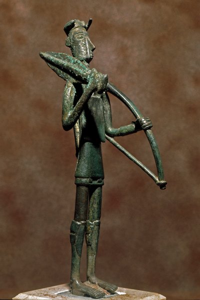 Statuetta di guerriero in bronzo da Sardinia Nuragic Civilization