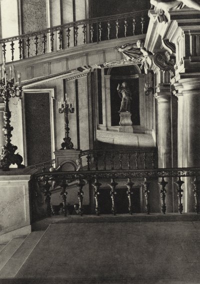 Berlino: Das Schloss, Stiege von Schluter (foto in bianco e nero) da Sasha Stone