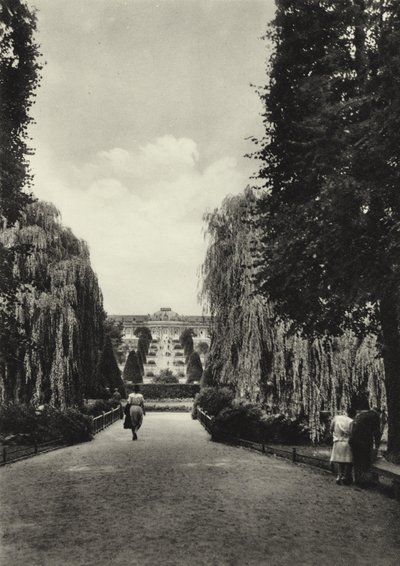 Potsdam, Die Terrassen von Sanssouci (foto in bianco e nero) da Sasha Stone